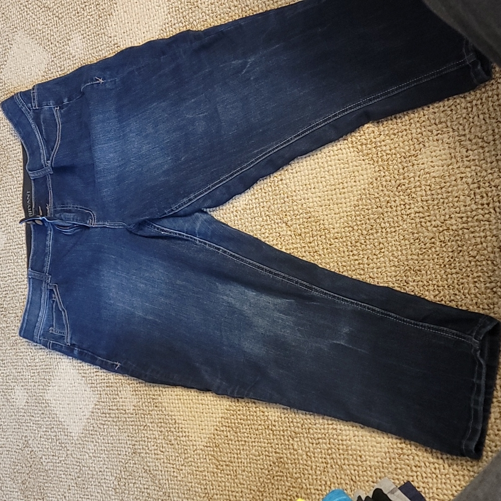 Plus-Size Dark Blue Stretch Ankle Length Jeans - Lane Bryant